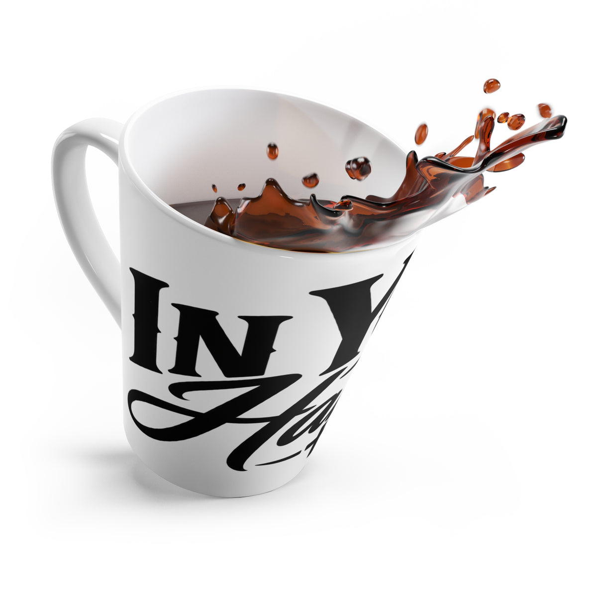 Latte Mug - "In Your Hands" Script Coffee Cup